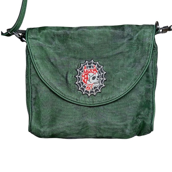 Smateria Handbags - Smateria Ava Crossbody Hunter Green Vegan Sustainable Ethical 9x9 Goth